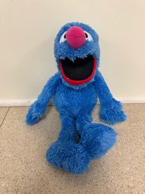 Kohl's Sesame Streets Grover Plush Toy with Pink Nose Accent